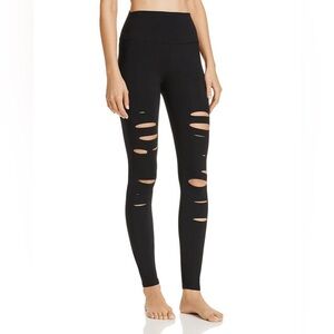 Alo Yoga High-Waist Ripped Warrior Leggings